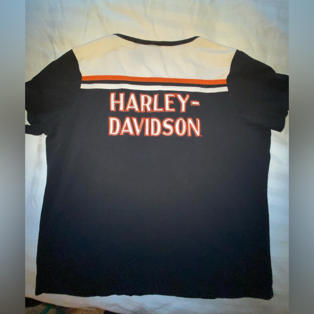 Harley-Davidson Black and White T-Shirt  1XL